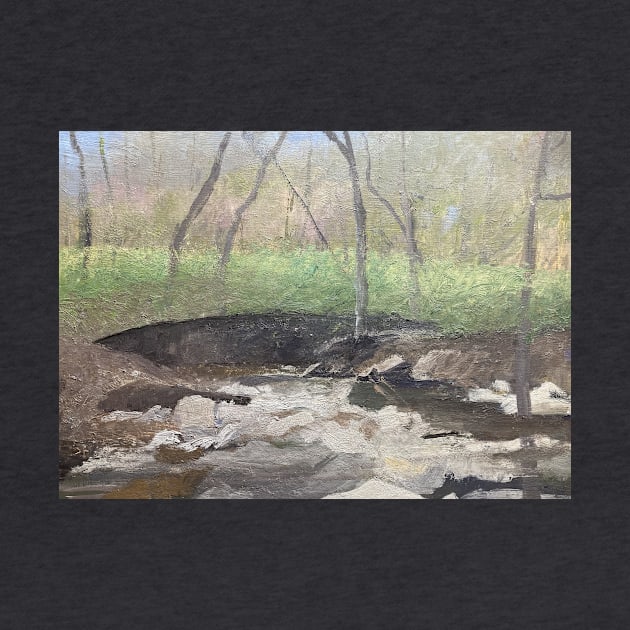 Stream by The Rocky Meadow Oil on Canvas by Gallery Digitals